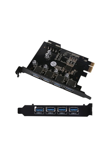 USB3.0 PCI-E Genişletme Kartı 3.0 USB 3.0 Hub Adaptör (PME-4U)
