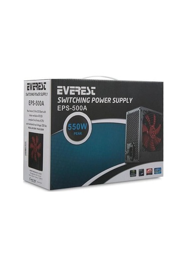 Everest Eps-500a Real 500w Peak-550w 4 Sata 12cm Fanlı Oyuncu Pc Power Supply