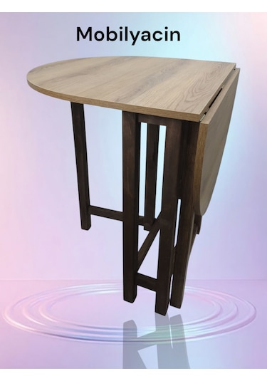 Katlanır Kanatlı Masa Yemek Masası Çalışma Masası Mutfak Masa... Açık Ceviz