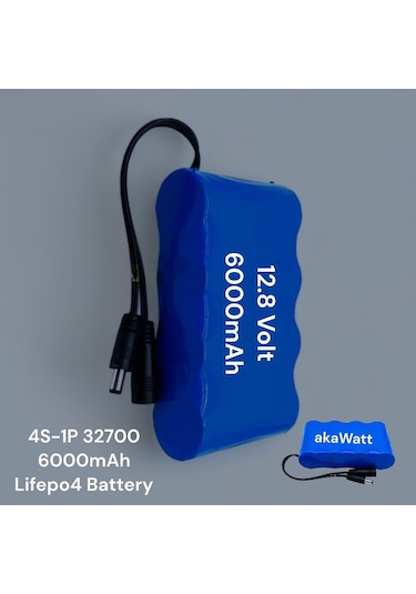 12.8 Volt 6000 Mah 4s 30 Amper Bms Devreli Şarj Edilebilir Pil