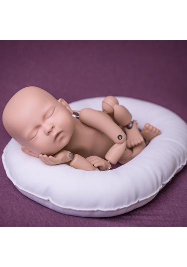 Suntek Yenidoğan Fotoğraf Poz Yastık Ayrılabilir Bebek Sahne Gri Gri