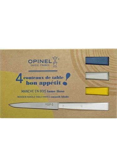 Opinel Bon Appetit Celeste 4 Parça Paslanmaz Sofra Bıçağı OP-002040 Çok Renkli