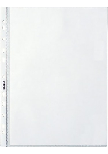 Leitz Poşet Dosya A4 11 Delikli (100 Adet) Buzlu 4796