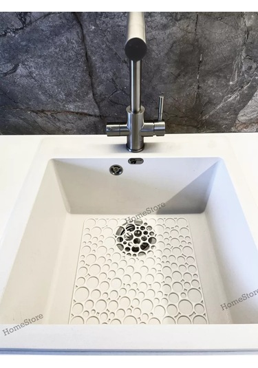 Homestore Lavabo Izgarası, 30x30 Cm Kare 239013176 Fildişi