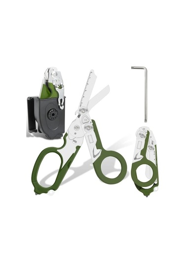 Besthome1 Dream011 K Kılıflı Siyah Turuncu 6sı 1 Arada Çok Amaçlı Pense Ev Bahçe Bitki Geliştirme Cam Kirici Kesici Mezura Emn