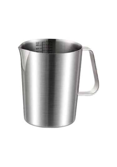 Homyl Paslanmaz Çelik Ölçüm Kabı Dökme 1000ml Ev Mutfak Dıy Kahve Gümüş