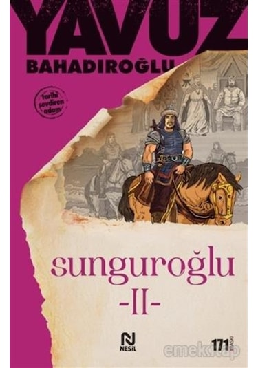 Sunguroğlu-2 - Yavuz Bahadiroğlu - Nesil 9789754080513