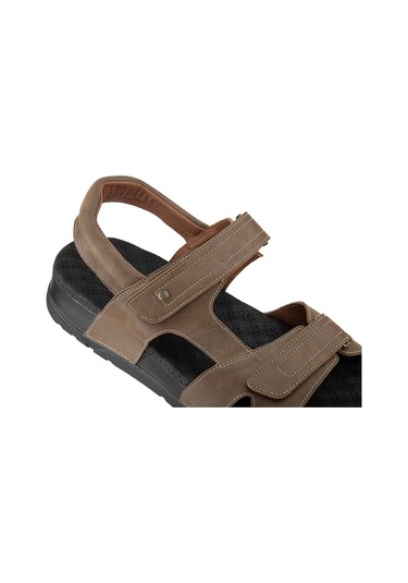 Muya Sagrado Anatomik Taban Topuk Dikeni Erkek Sandalet Vizon