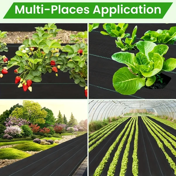 Gateesat 1 Rulo 3x50ft Ağır Hizmet Yabani Ot Önleyici Uv Dayanıklı Bahçe Kumaşı