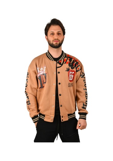 Deepsea Erkek Kahve Çıtçıtlı Kolej Mont 2304764 Kahverengi