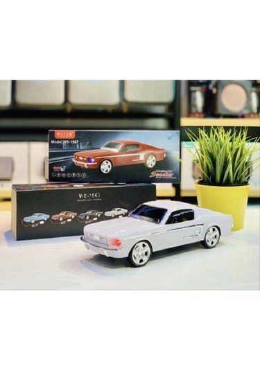 Wster Ws-1967bt Ford Mustang Gt 1967 Model Araba 10 W Fm Radyo Bluetooth Hoparlör Beyaz