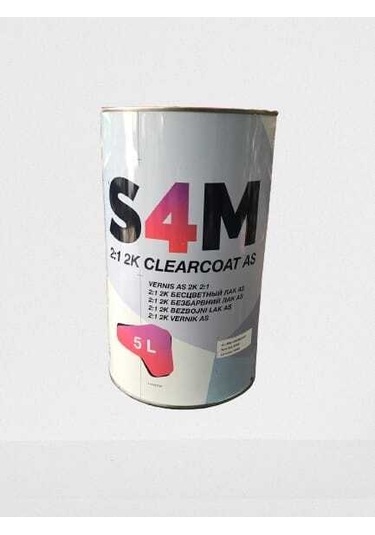 S4m 2k Clear Coat Akrlik Vernik Gl 5litre