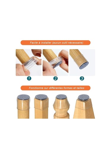 32 Adet Silikon Sandalye Ayağı Koruyucusu, Boyut: Küçük 23 - 32 Mm'ye Uyar , Küçük Sandalye Ayağı Koruyucuları, Keçeli Sandalye Ayakları İçin Şeffaf Silikon Koruyucular Diğer