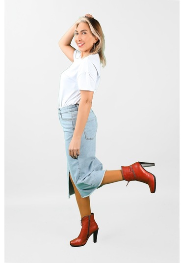 Kadın Kot Etek 2jk/6649 001