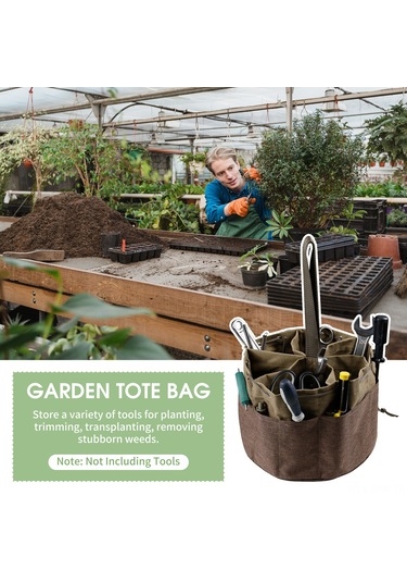 Maiyame Yeşil Kumaş Bahçe Alet Çantası - 17 Derin Cepli, Çekmeceli Kapaklı, Dayanıklı Ve Pratik Tasarım