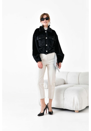 Ftz Kadın Kaşmir Mont Siyah 30984 Siyah