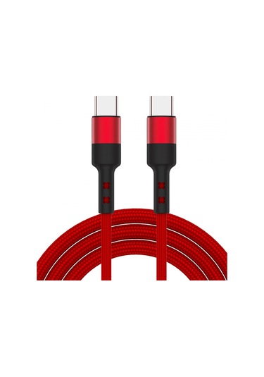 Suntek USB C Veri Kablosu 3.8 MM 50 CM Kırmızı