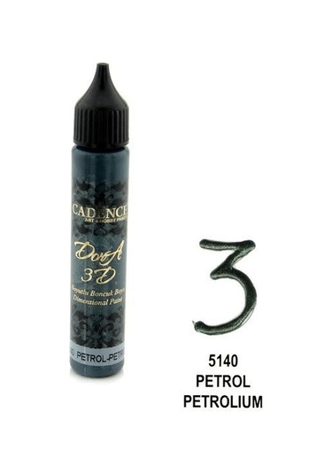 Cadence Dora 3D Boyutlu Boncuk Boya Petrol 5140