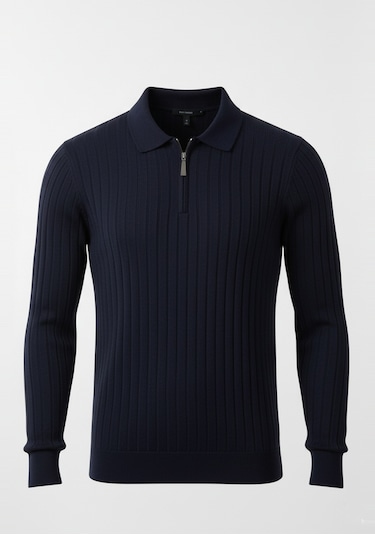 Deepsea Erkek Lacivert Slim Fit Polo Yaka Triko Kazak - Yumuşak Dokulu Esnek Ve Şık Görünüm 2605305 Lacivert Deepsea Erkek Lacivert Slim Fit Polo Yaka Triko Kazak - Yumuşak Dokulu Esnek Ve Şık Görünüm 2605305 Lacivert