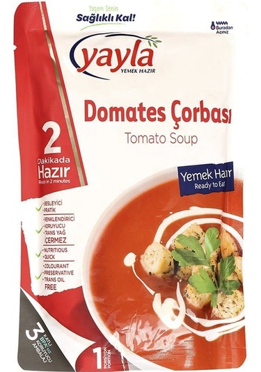 Yayla Yemek Hazır Domates Çorbası 250 G