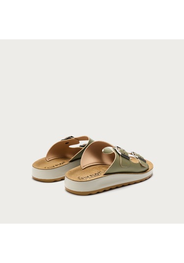 6347-light Green Terlik Kadın Diğer 77 G64 2c Fly Flot Sandal Synthetıc