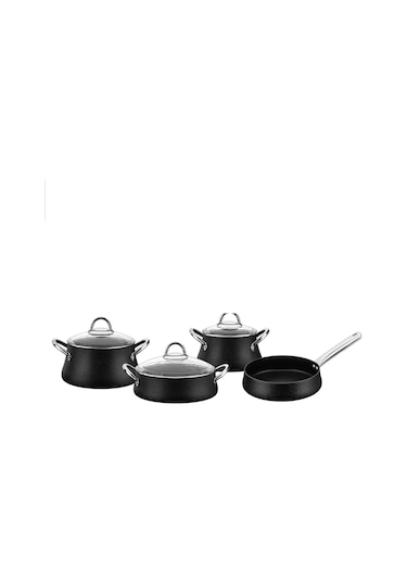 Chef Rubenıs Rc100 Bestcook Luxury 7 Parça Tencere Seti Siyah