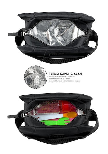 X Pro Termos Biberonluk El Çantası Sıyah Siyah