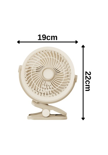 3 Kademe Usb Şarjlı Mandallı 360 Taşınabilir Fan Vantilatör Soğutucu Ys2545