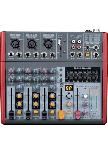 Odo Mz-502fx 4 Kanallı 99 Dsp Efektli Deck Mikser