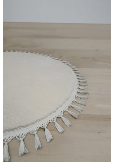 Altun Carpet Kırem Post Pelüş Kaymaz Ponpon Saçaklı Yatak Odası Ö