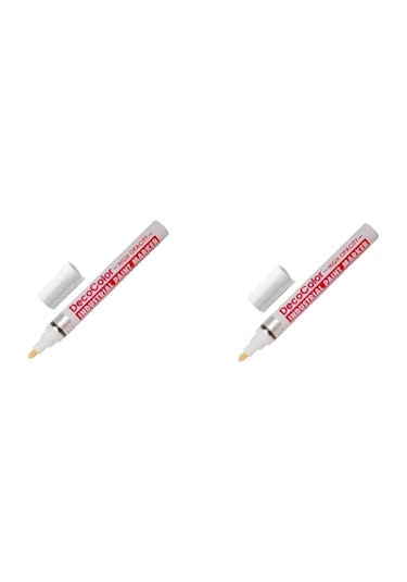 Marvy Paınt Markör Beyaz 4,5 Mm Uç Boya Dekor Markörü 2 Adet