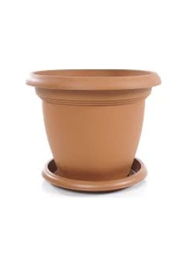 5 Adet 4lt Plastik Saksı Çiçek Saksısı Otantik Hobi Villa Bahçe Past