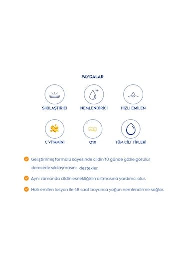 Nıvea Q10 Vitamin C Sıkılaştırıcı Vücut Losyonu 250 Ml X 2 Adet