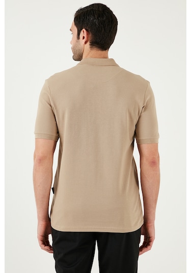 Buratti Pamuklu Regular Fit Düğmeli Erkek Polo Yaka T Shirt 5902127 Vizon