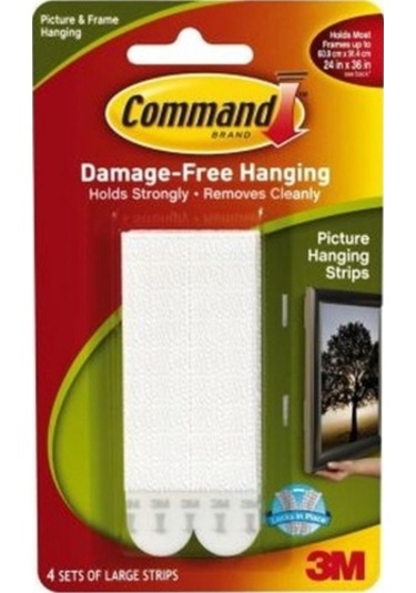 3M Command 17206 7.2 Kg Cırt Cırt Bant Büyük Boy 4Lü