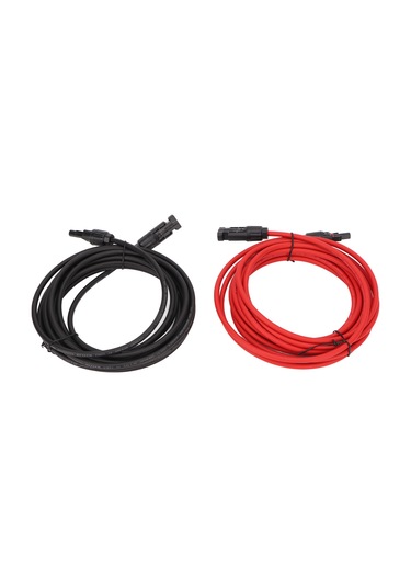 Aubyhe 12awg Güneş Paneli Kablosu, 2 Metre Uzatma Kablosu, Fosfat Sistem Bağlantı Adaptörü, Ip68 Koruma, Güvenli Ve Dayanıklı