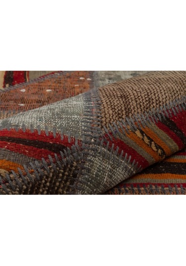 Modern Klasik Patchwork Eskitme Halı 120 X 180 Model 5437