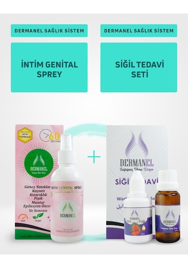 Dermanel İntim Genital Sprey 150 ML + Dermanel Siğil Tedavi Seti 45 ML