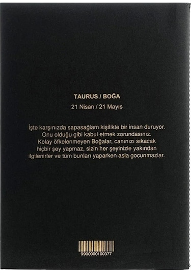 Boğa Burcu Yıldız Haritası Defter