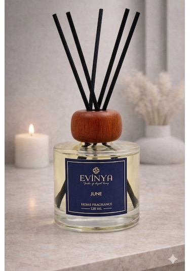 June Bambu Çubuklu Oda Kokusu 120 Ml Ferah & Hafif Reed Diffuser Sakura