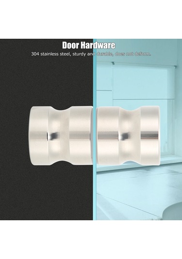 Tenfowee 304 Paslanmaz Çelik Banyo Cam Kapı Kolu - Tek Delikli, Anti-korozif, Ev Ofis Kayar Kapılar İçin Ss10 Diğer