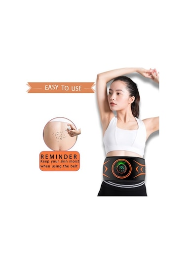 Artfulabode Zayıflama Tonlama Masaj Kemeri Leezsing Göbek Bölgesi İçin Fitness Ems Ekipmanı Egzersiz Antrenörü Jl Çok Renkli