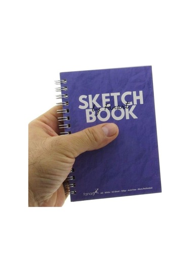 Fanart Academy Sketch Book 120 G Spiralli 50 Yp A6 Mor