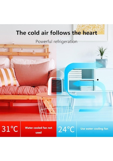 Jialan Mini Hava Soğutucu, Mini Klima, Taşınabilir Hava Soğutucu