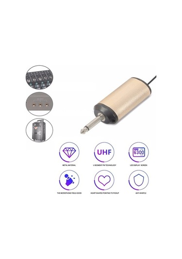 Wondernest Uhf Mikrofonu Mikrofonlu Konuşma Konferans Karaoke Kablosuz İçin Hoparlörü El Alıcı 681400133a Tb