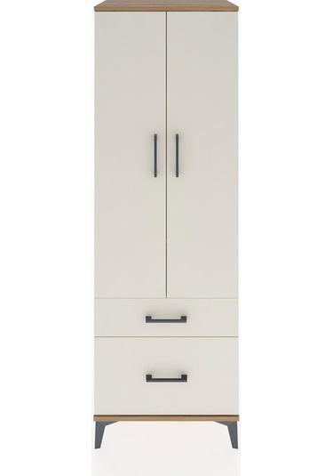 Hyperion Dolap 4 Raflı 2 Çekmeceli 2 Kapaklı 60x44x182 Çam-ay... Çam