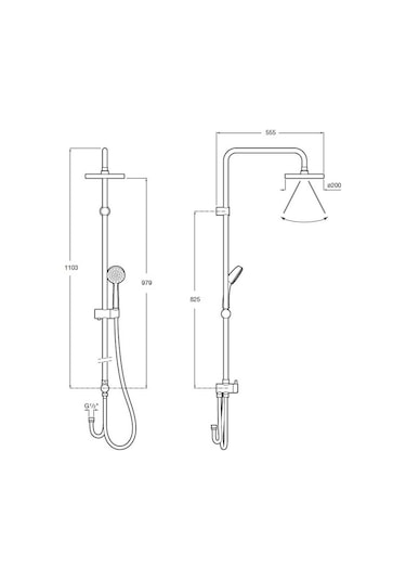 Roca Victoria Duş Kolonu Krom A5B9961C00