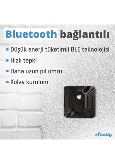 Shelly Blu H&t Siyah Bluetooth Sıcaklık Ve Nem Sensörü