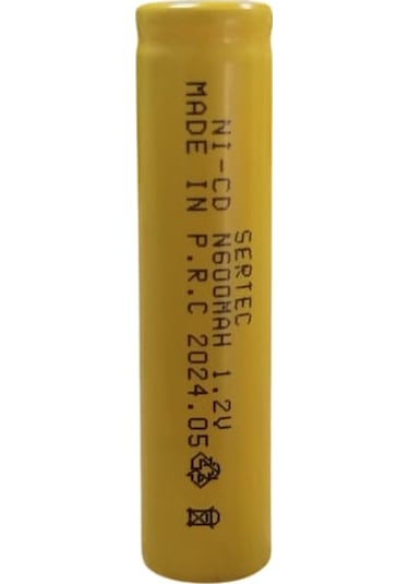 1.2v 600 Mah - N Boy - Ni-cd Şarjlı Pil - Başsız / Flat Head