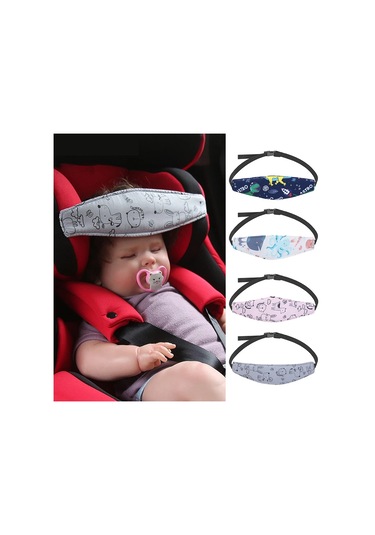 Bebek Araba Koltuğu Baş Desteği Çocuk Arabası Sabitleme Kemeri Çok Renkli